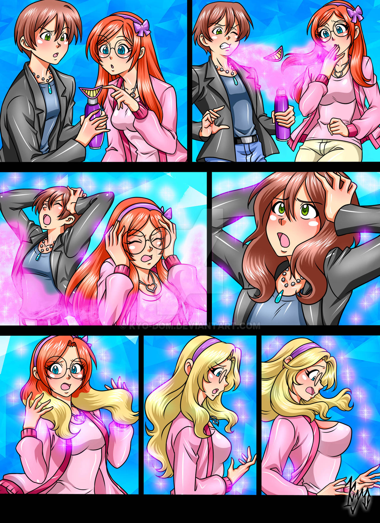 TG TF Sophie and Josh into Batgirl and Super Girl by kyodom on DeviantArt