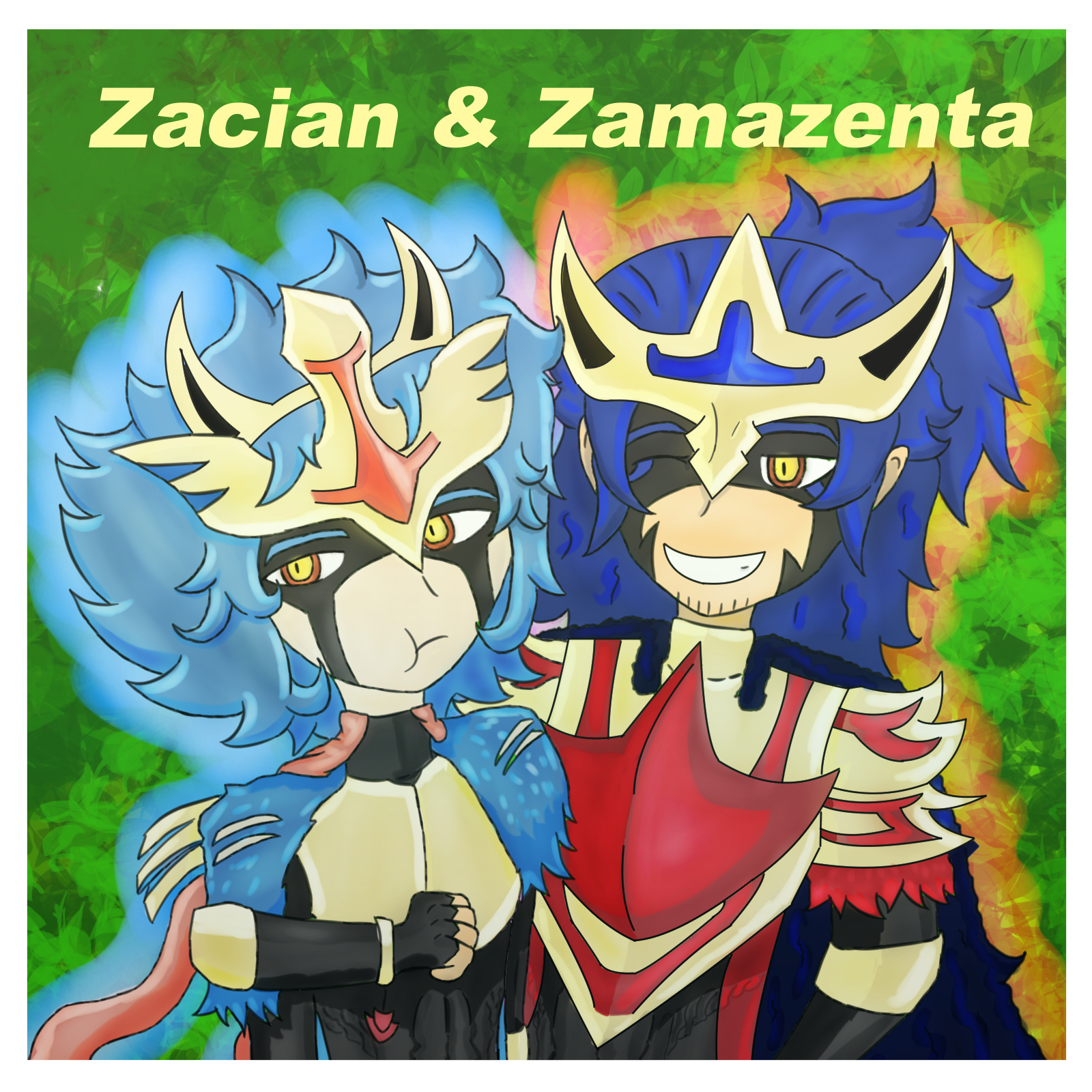 Zacian and Zamazenta by zacharybla on DeviantArt