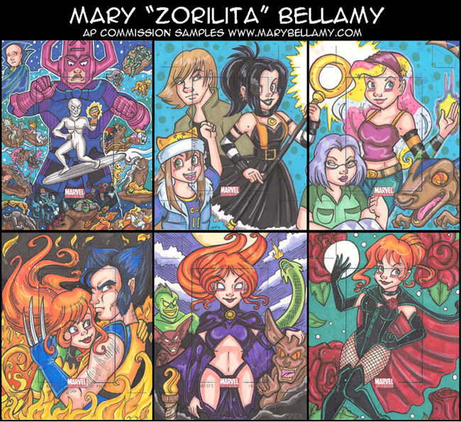 Marvel ATC AP commission samples by MaryBellamy
