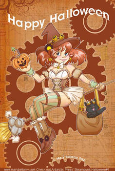 Steampunk Halloween Pin up