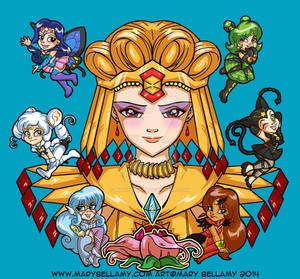 Sailor Galaxia and the Sailor Animates