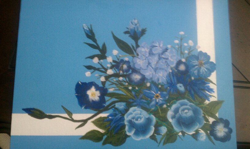 Blue Mother's Day Flowers