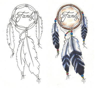 Freebies Tattoo Designs Dream Catcher Family