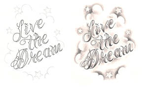 Freebies Tattoo Designs Live the dream