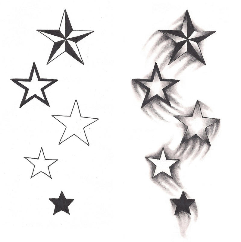 Freebies Shooting Stars Tattoo Design by TattooSavage on DeviantArt