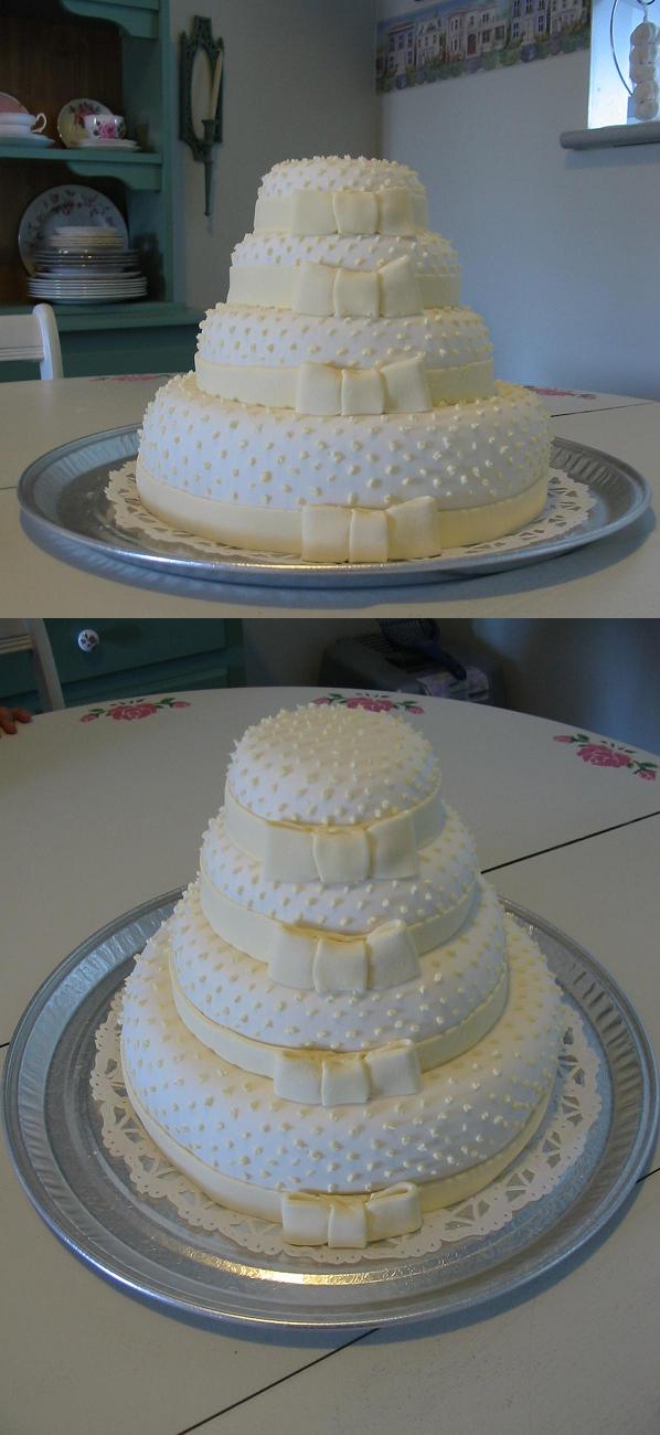 1st Fondant Wedding Cake