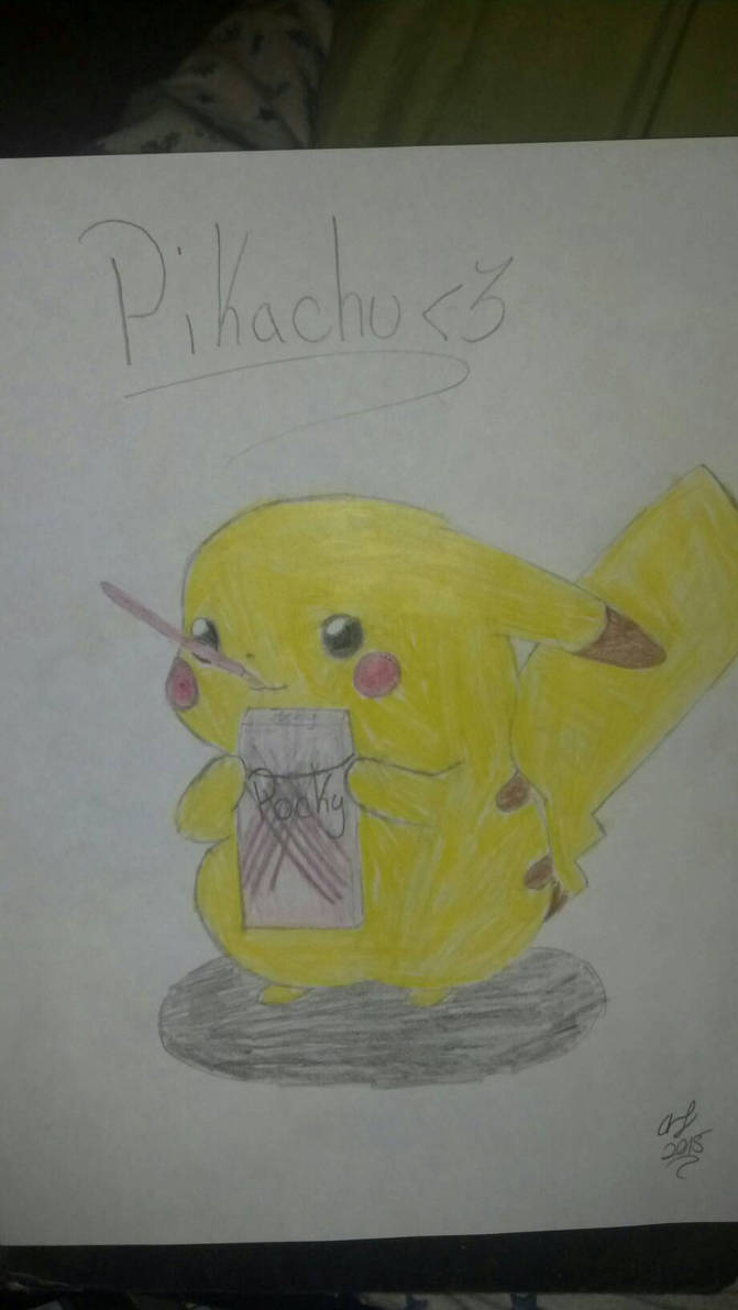 Pikachu eating straeberry Pocky by AmbieJune-AnimeOtaku on DeviantArt
