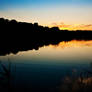 lake at sunset
