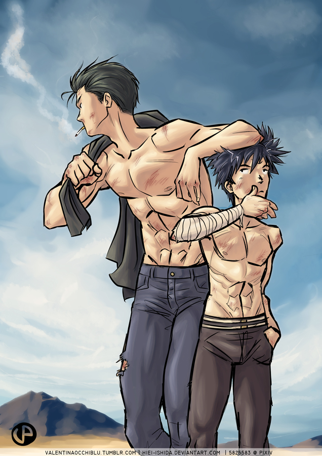 Yusuke and Hiei