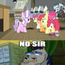 Mr. Horse is not amused by Ponyville Confidential