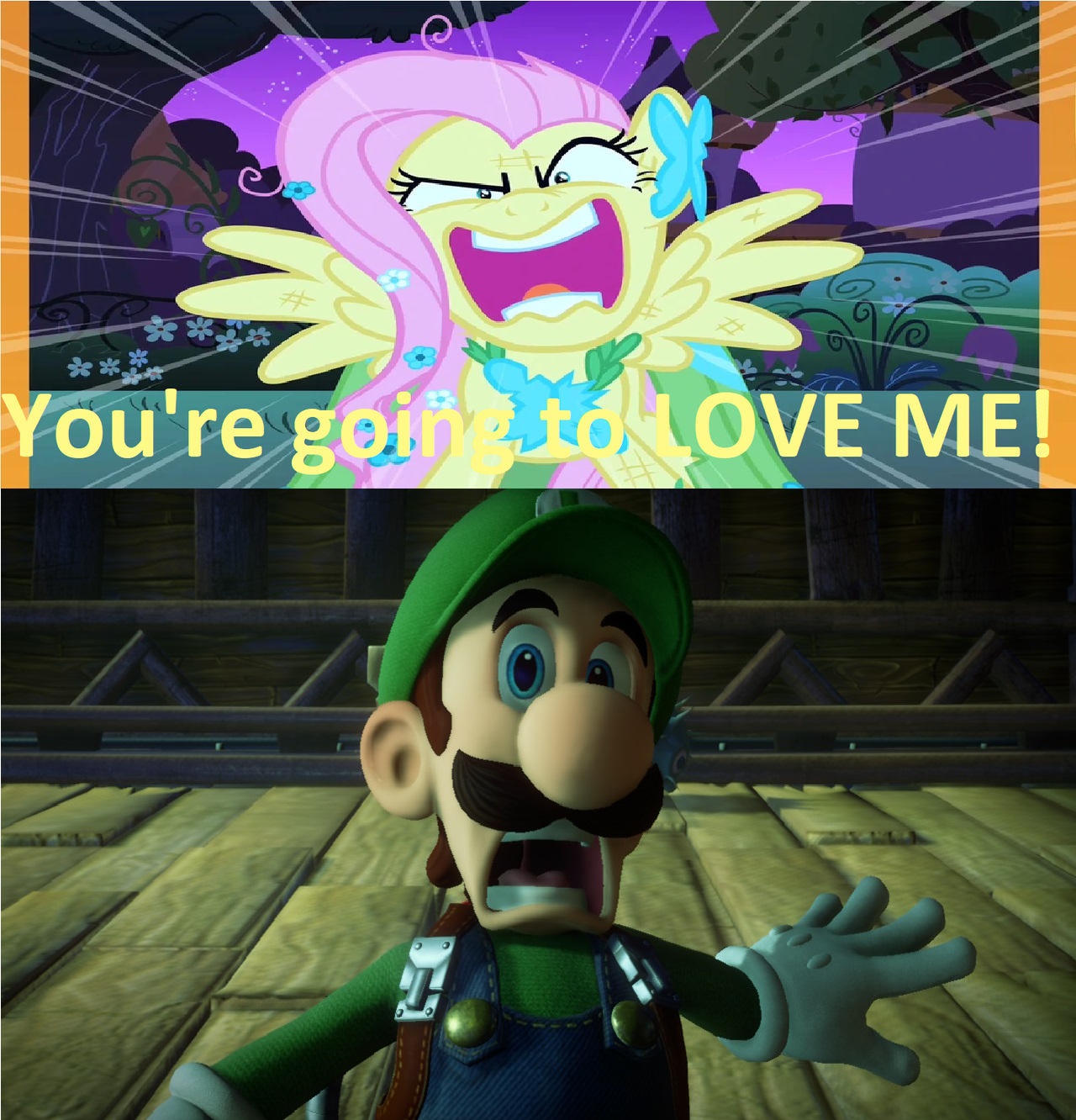Flutterrage Luigi got scared by FlutterRage by Rayna-Morningstar on DeviantArt