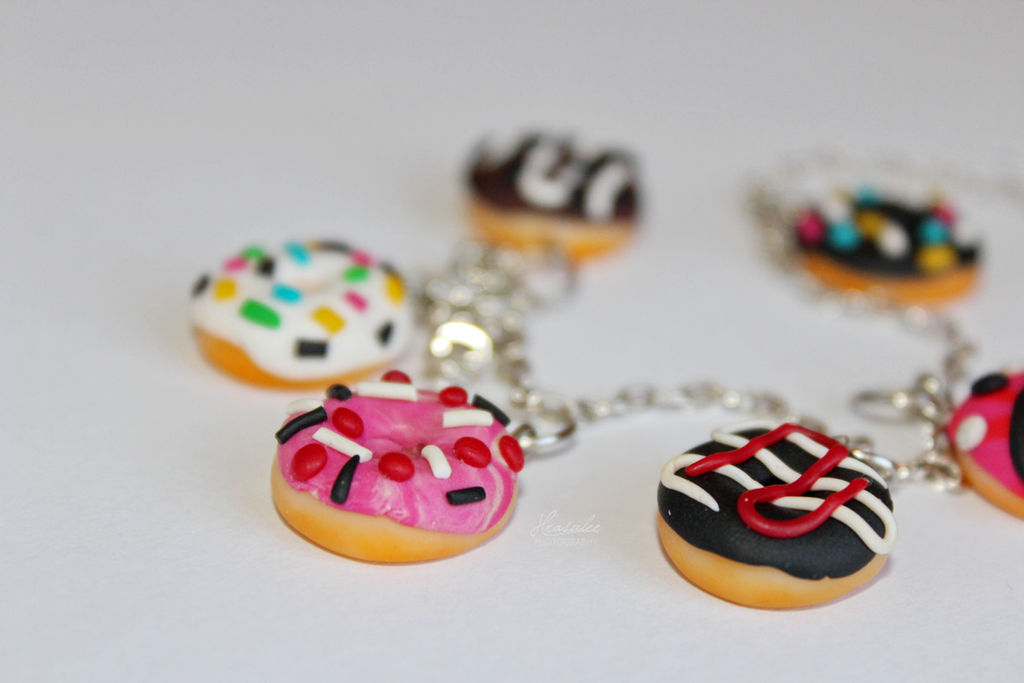 Polymer Clay Bracelet with Donuts