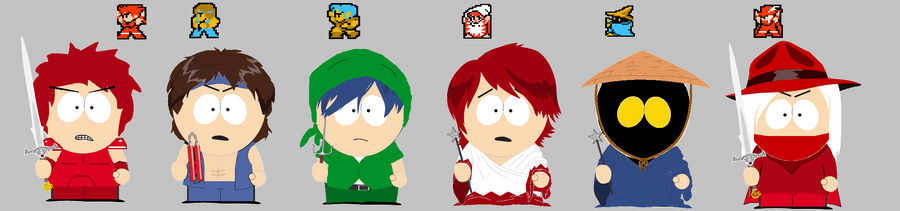 Final fantasy heros-South park