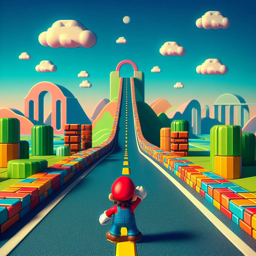 Mario Raceway Road Mario road by megaenterprises8089 on DeviantArt