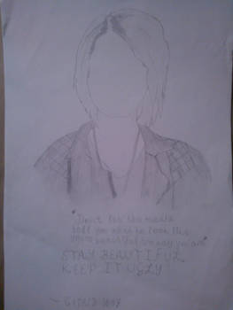 Gerard Way - Pencil sketch/quote