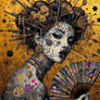 La Dame a L'Eventail de Gustav Klimt