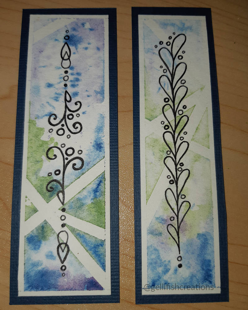 Abstract Bookmarks 1 and 2 of 5 by GellifishCreations on DeviantArt