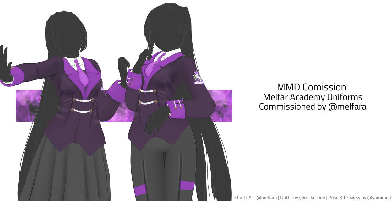 mmd commission - melfar academy uniform (f) by ciella-lune on DeviantArt