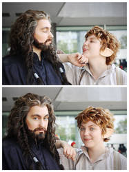 Bilbo and Thorin when nobody sees them xD