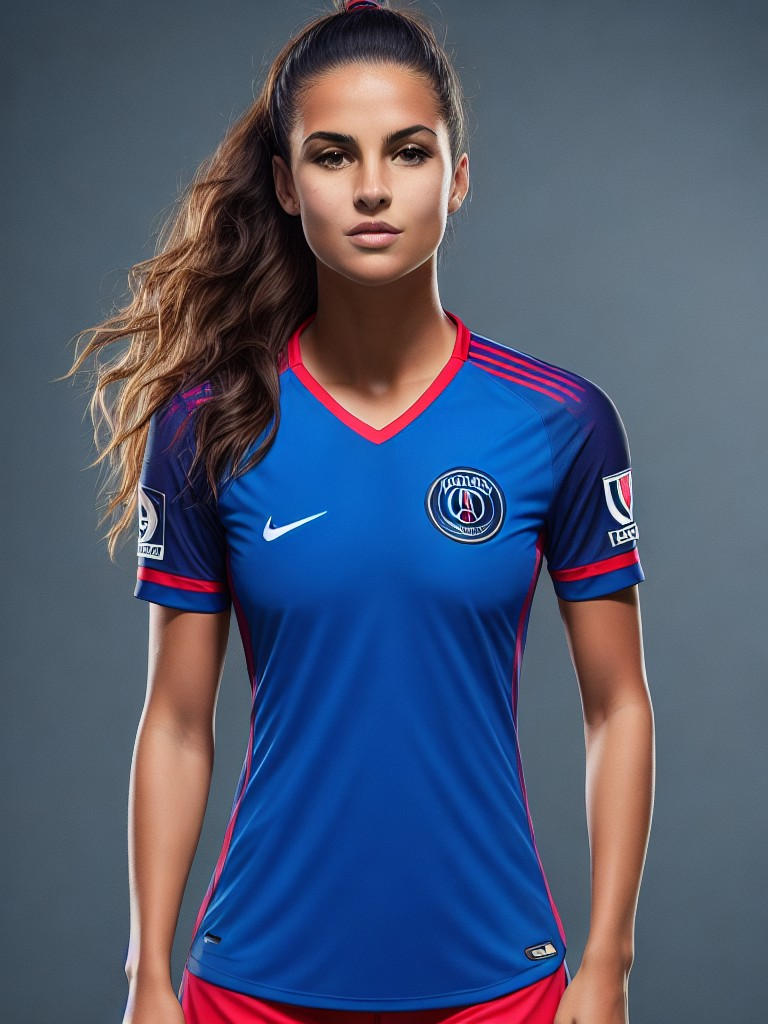 Deliberate 11 beautiful female PSG soccer player i by AI-portraits on ...