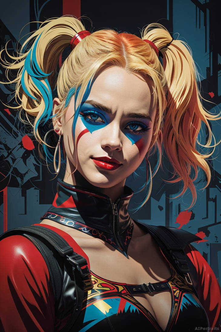 Harley Quinn 003 by AI-portraits on DeviantArt
