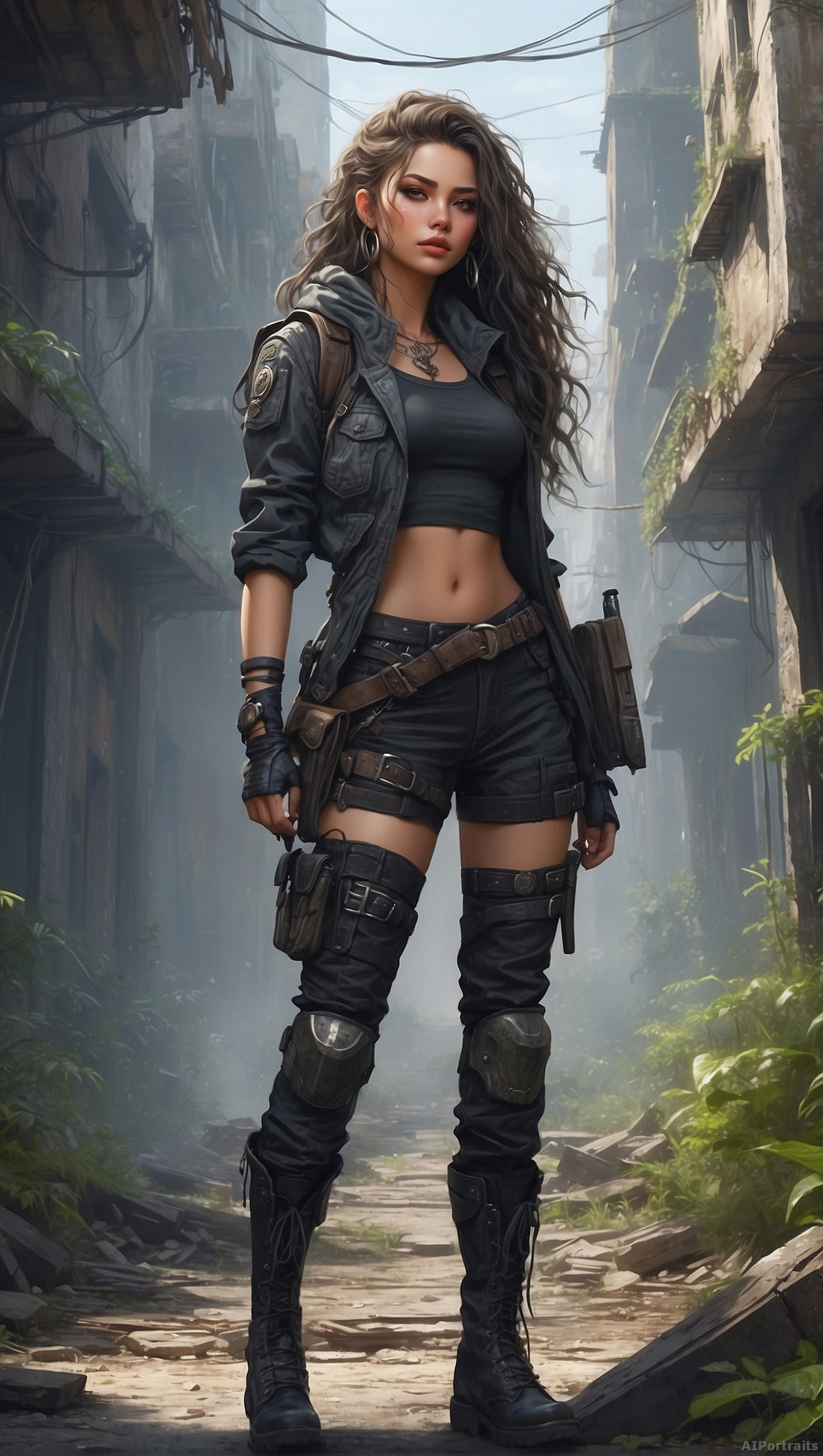 Pretty Apocalyse Post apocalypse 12 by AI-portraits on DeviantArt