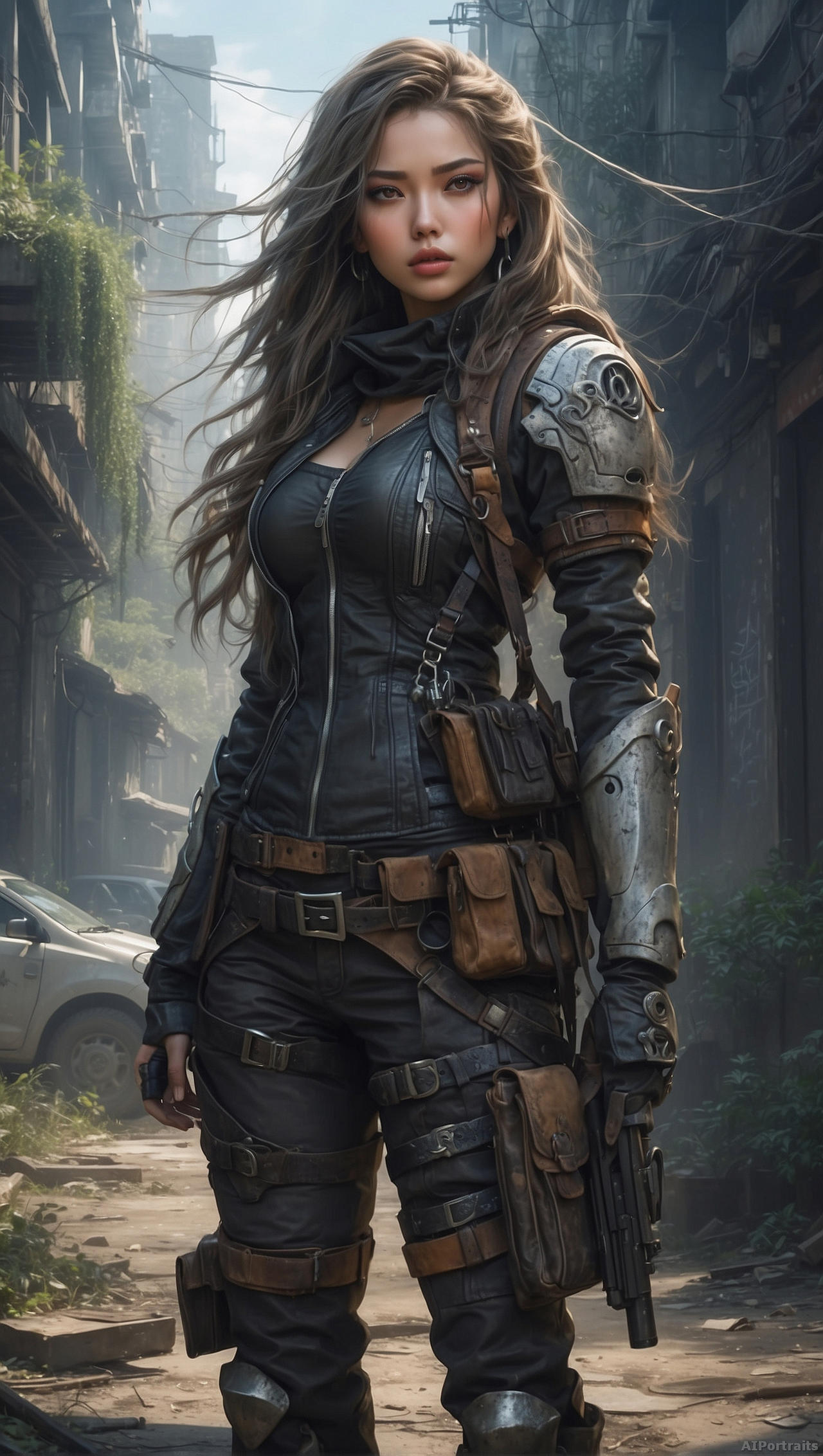 Pretty Apocalyse Post apocalypse 09 by AI-portraits on DeviantArt