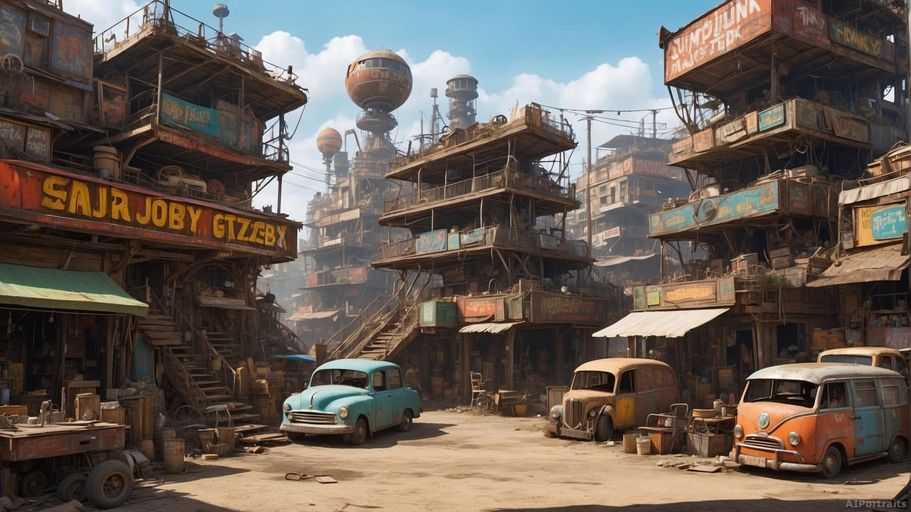 Fallout Building Background Fallout inspired HD wallpaper 06 by AI-portraits on DeviantArt
