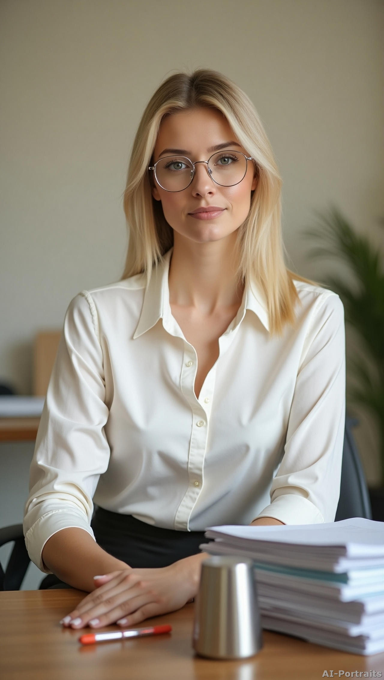 Secretary 028 by AI-portraits on DeviantArt