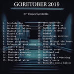 GORETOBER PROMPT LIST 2019 by dragonfire814