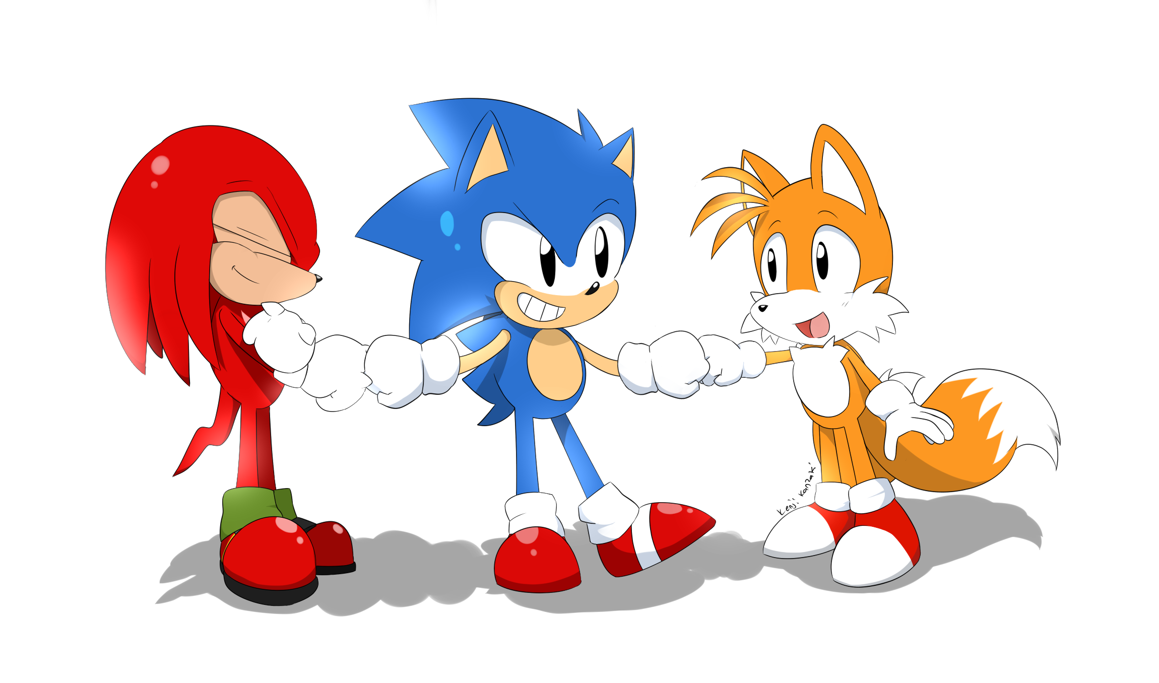 Here's a cute fist bump between Sonic and Classic Tails! :  r/SonicTheHedgehog