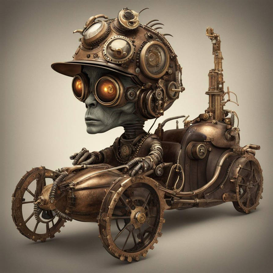 Steampunk Alien Driver by Chugganooga on DeviantArt