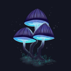 Glowing Mushrooms