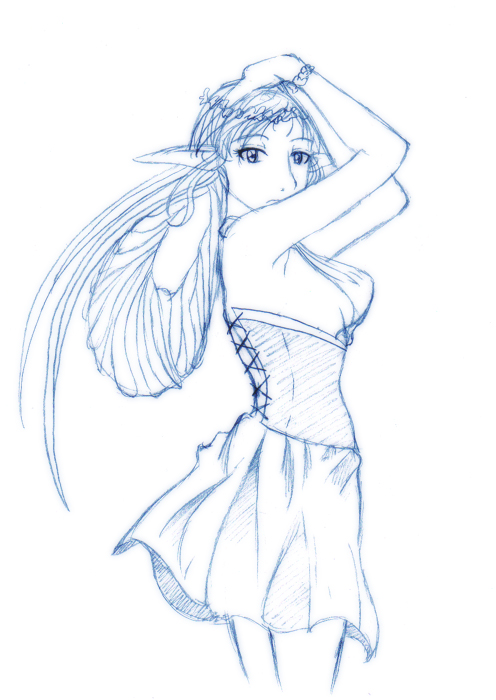 Elf girl- sketch