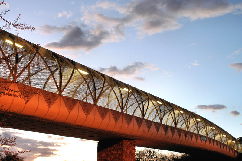 from under Diamondback bridge