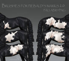 Brushes for piebald's marks