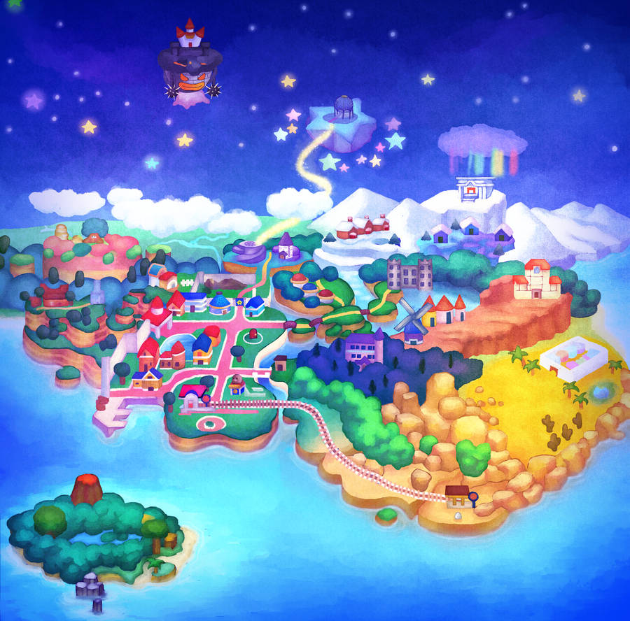 Paper Mario Map by MuzYoshi on DeviantArt