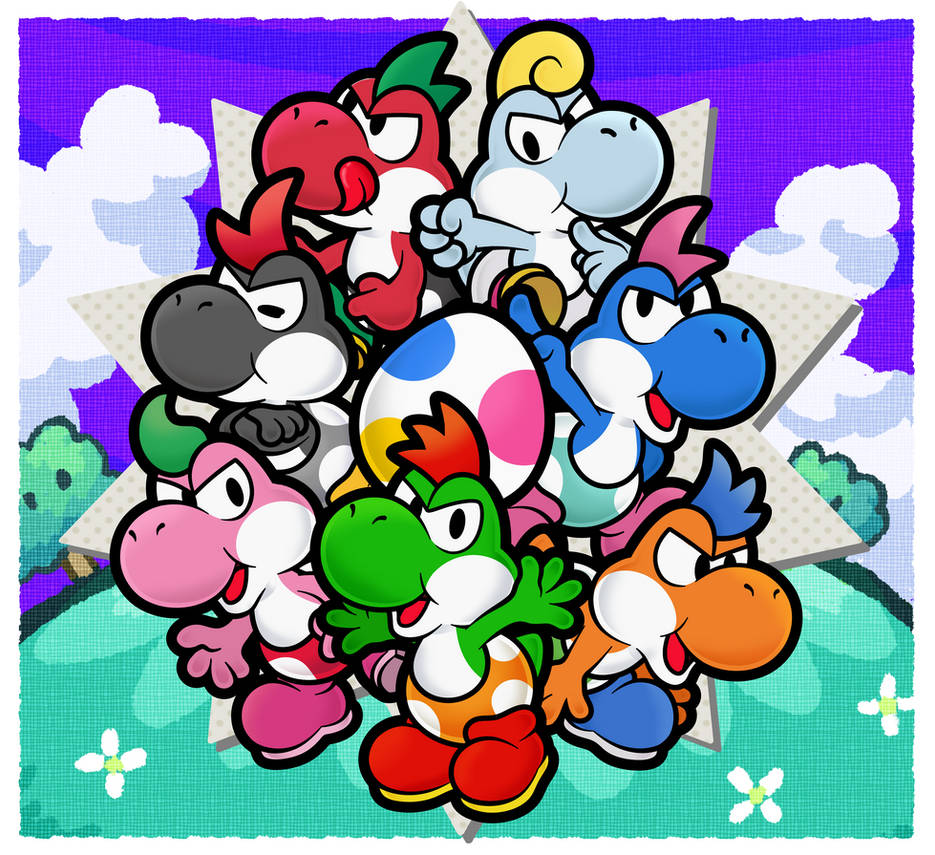 Yoshi Kids by MuzYoshi on DeviantArt
