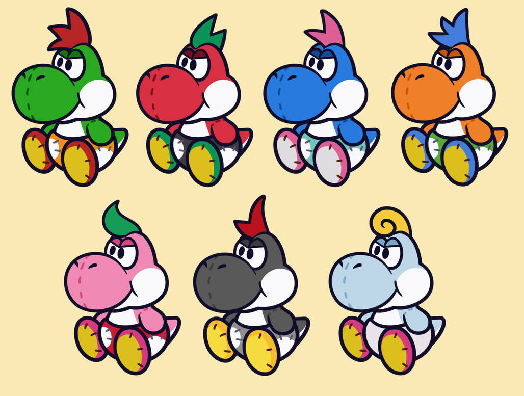 Mini-Yoshi plushies by MuzYoshi on DeviantArt