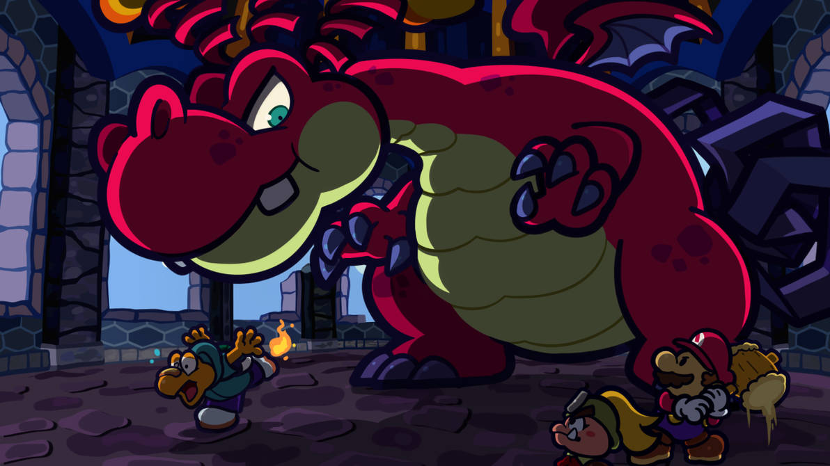 Battle against Hooktail by MuzYoshi on DeviantArt