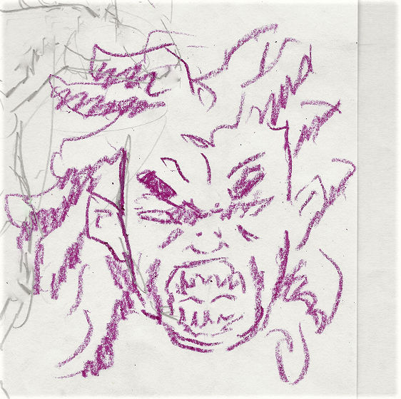 Face of Rage Sketch by Possum-Bones on DeviantArt