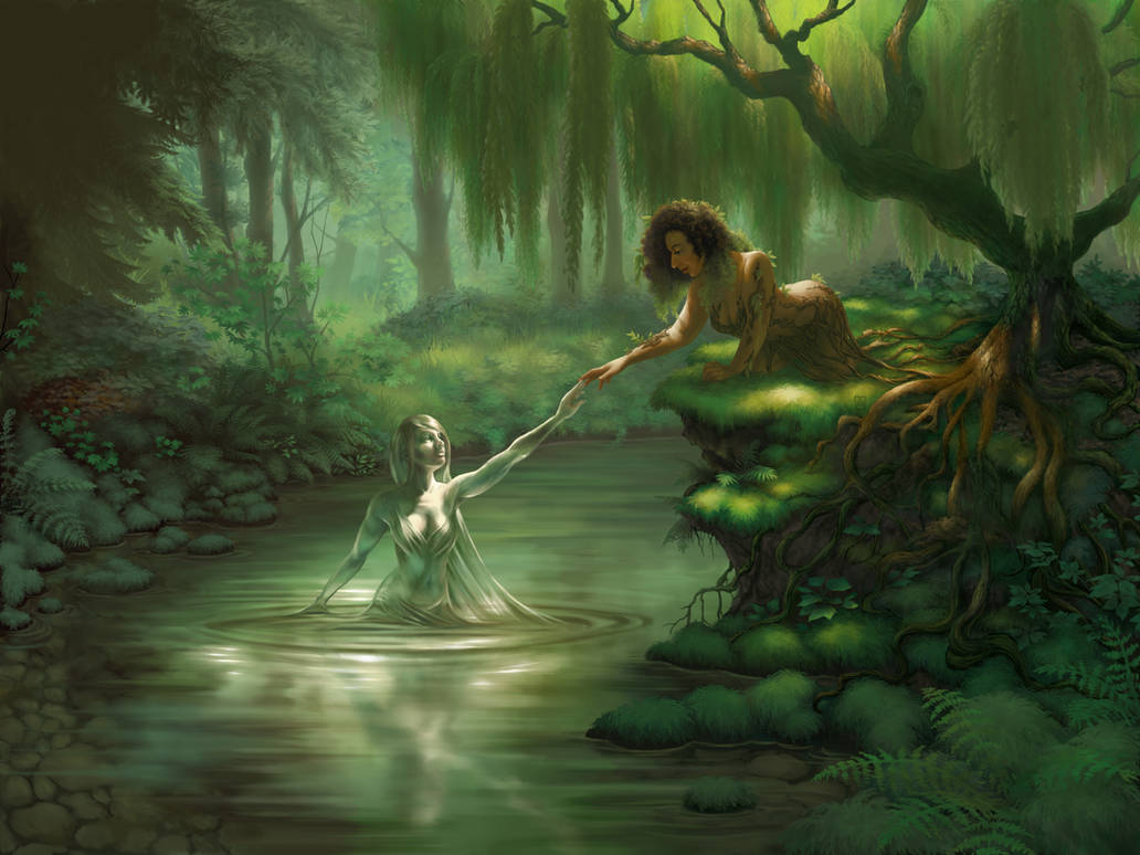 The Dryad And The Naiad By Petrichora On DeviantArt the-dryad-and-the-naiad-by-petrichora-on-deviantart