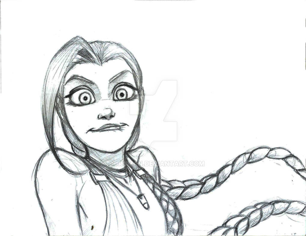 Jinx Sketch by Doroman on DeviantArt