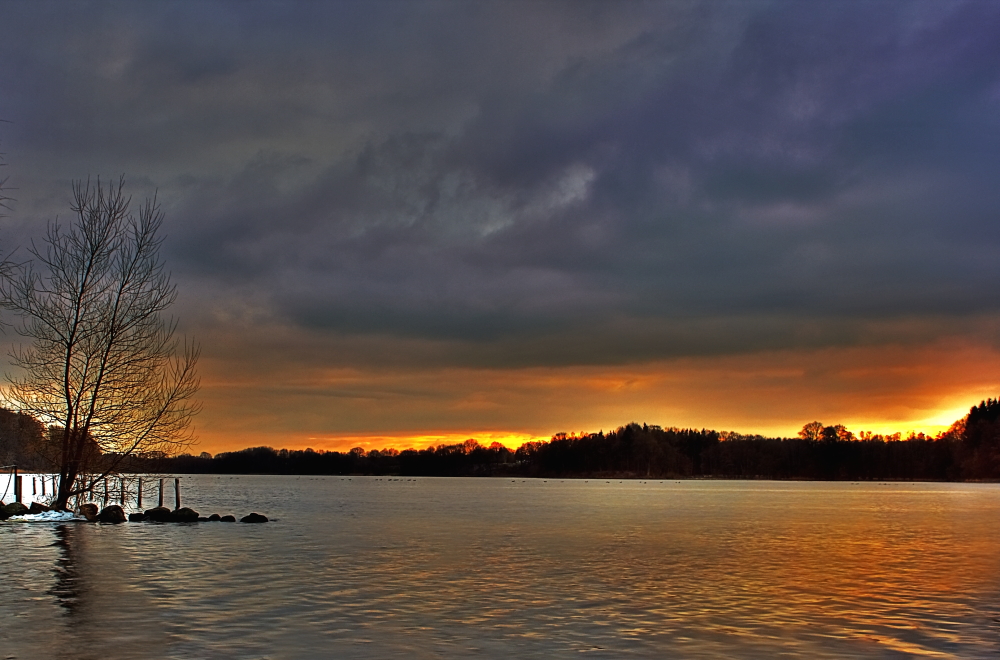 Cloudy sunset