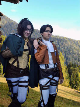 Hanji and Levi