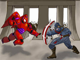Baymax vs Cap