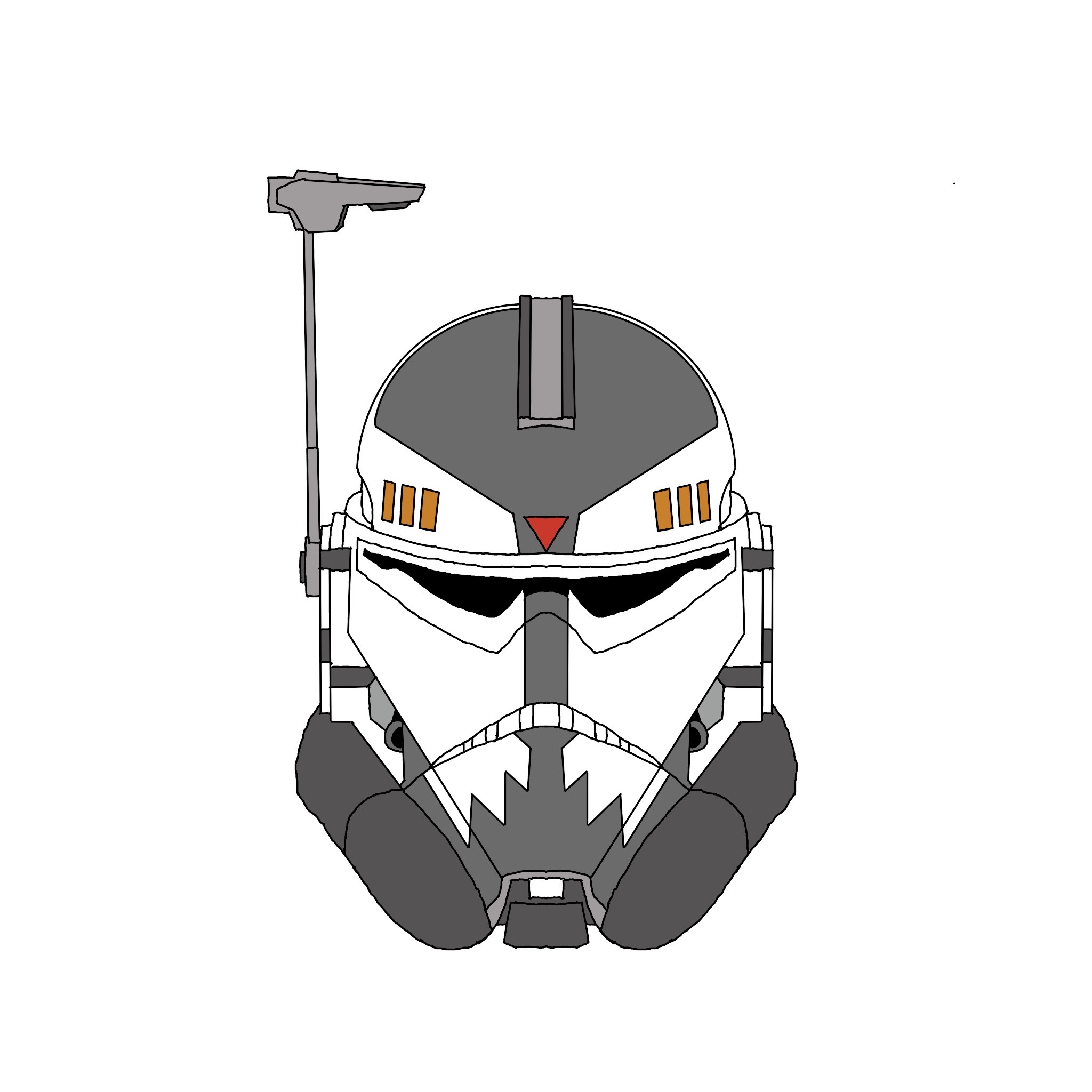 Commander Wolffe Helmet by DaVirtualDaVinci on DeviantArt