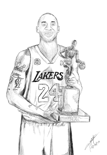 kobe bryant coloring pages to print