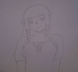 Skyward Sword Zelda sketch