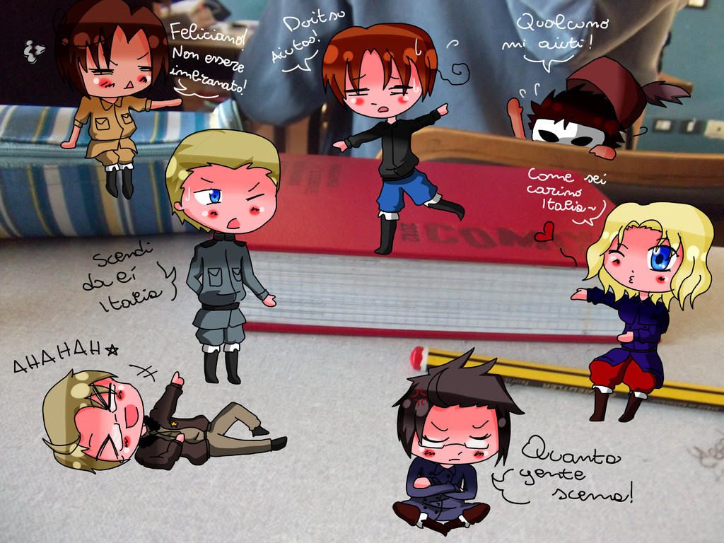 Chibi Hetalia at school